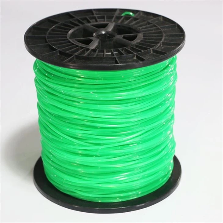 4.0mm*500m Sbwlio Gwyrdd Llinell Trimmer Llinynnol Gardd Nylon Ar gyfer Peiriant Torri Gwair